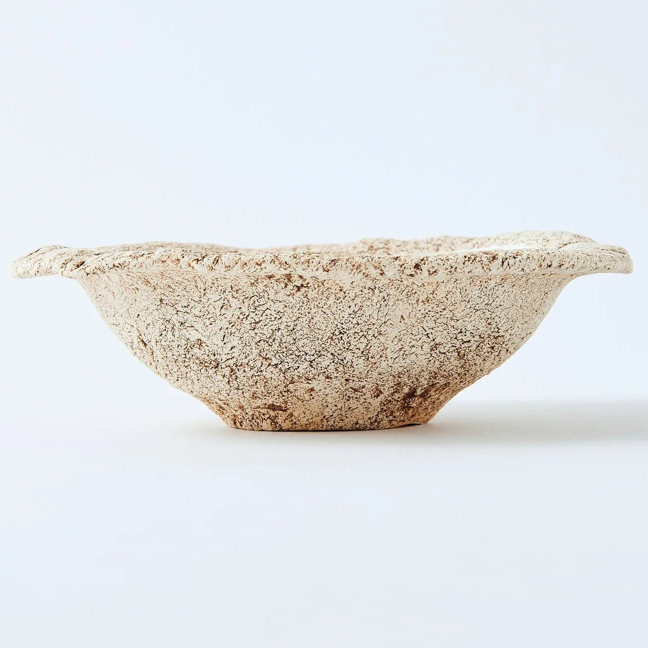 Hakuwa white oval bowl made from Japanese semi-porcelain and clay, handcrafted tableware for modern dining.