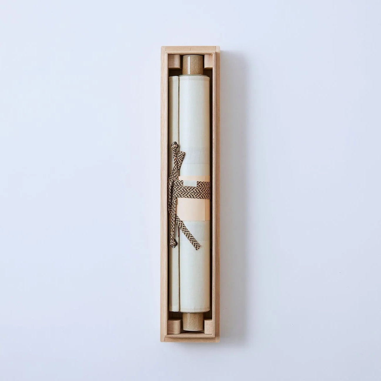 Japanese hanging scroll titled "Frame of Self, 'Hamburger'" featuring modern calligraphy and Zen-inspired art.