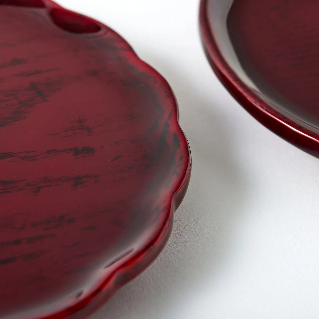 Japanese wooden plate set made from natural Hokkaido ash wood, minimalist traditional tableware for dining.