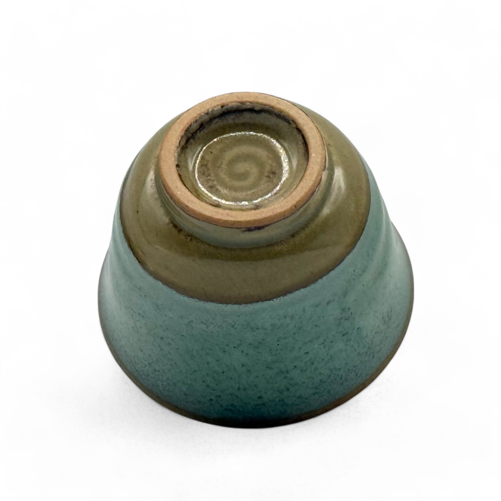 Handcrafted Mino-yaki Yunomi Japanese Sencha teacup with traditional glaze, perfect for daily tea rituals.