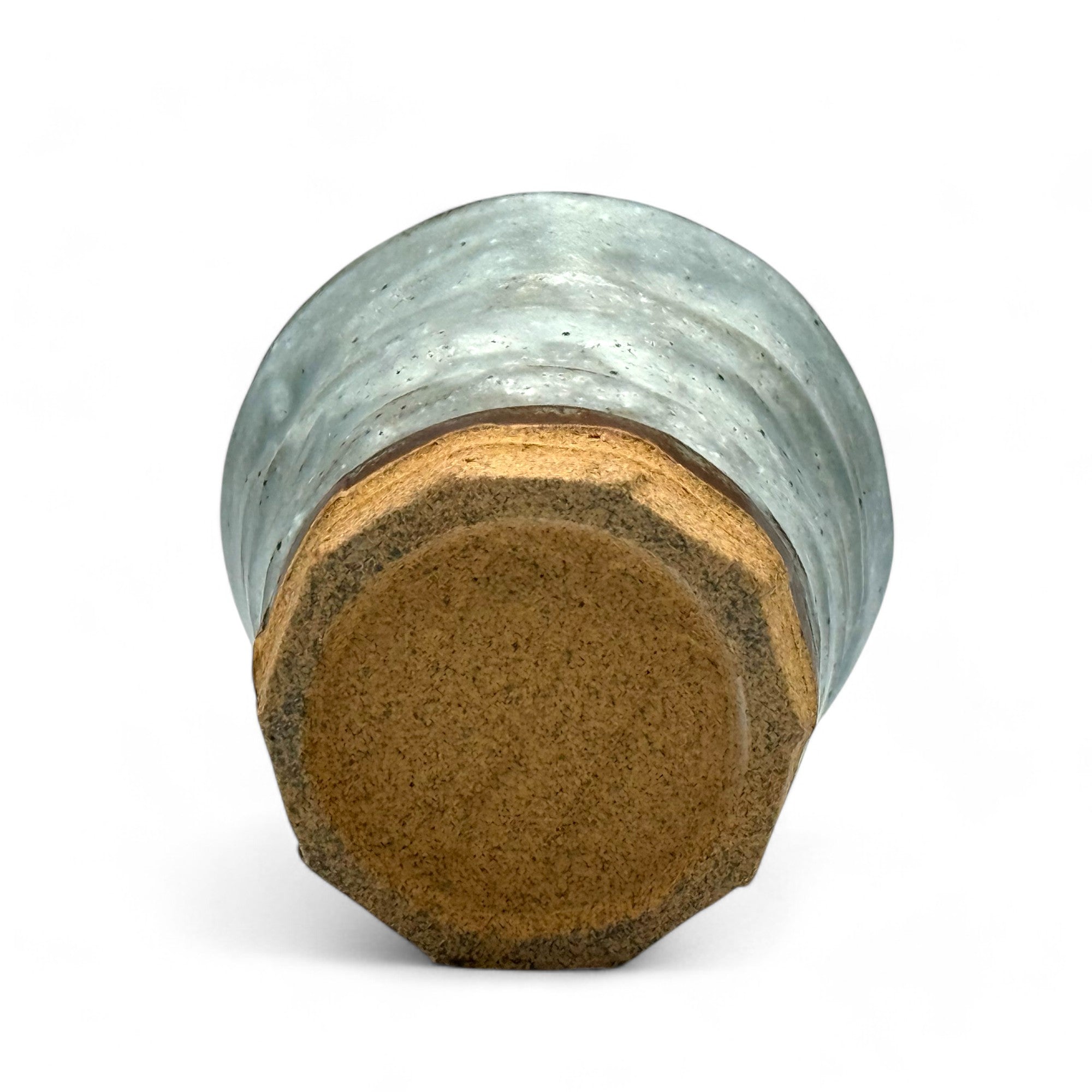 Handcrafted Mino-yaki Yunomi Japanese teacup with traditional glaze, perfect for daily tea rituals.