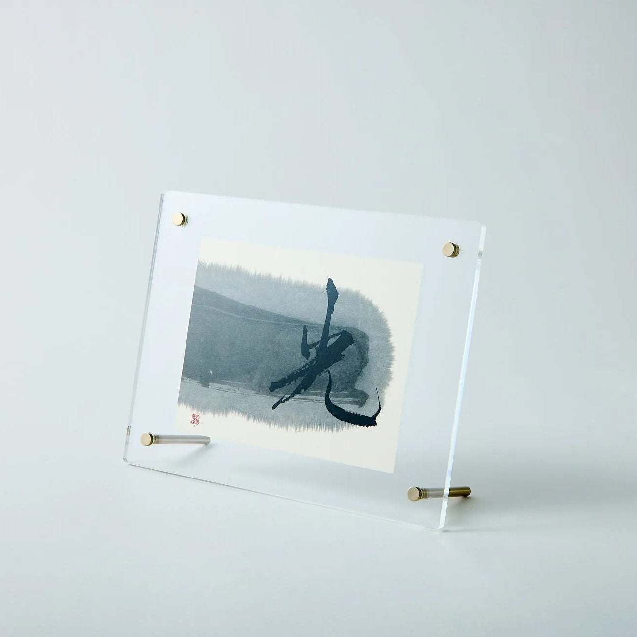 “Light” – Japanese calligraphy art print for zen, modern, or minimalist decor. Add elegance to your space.