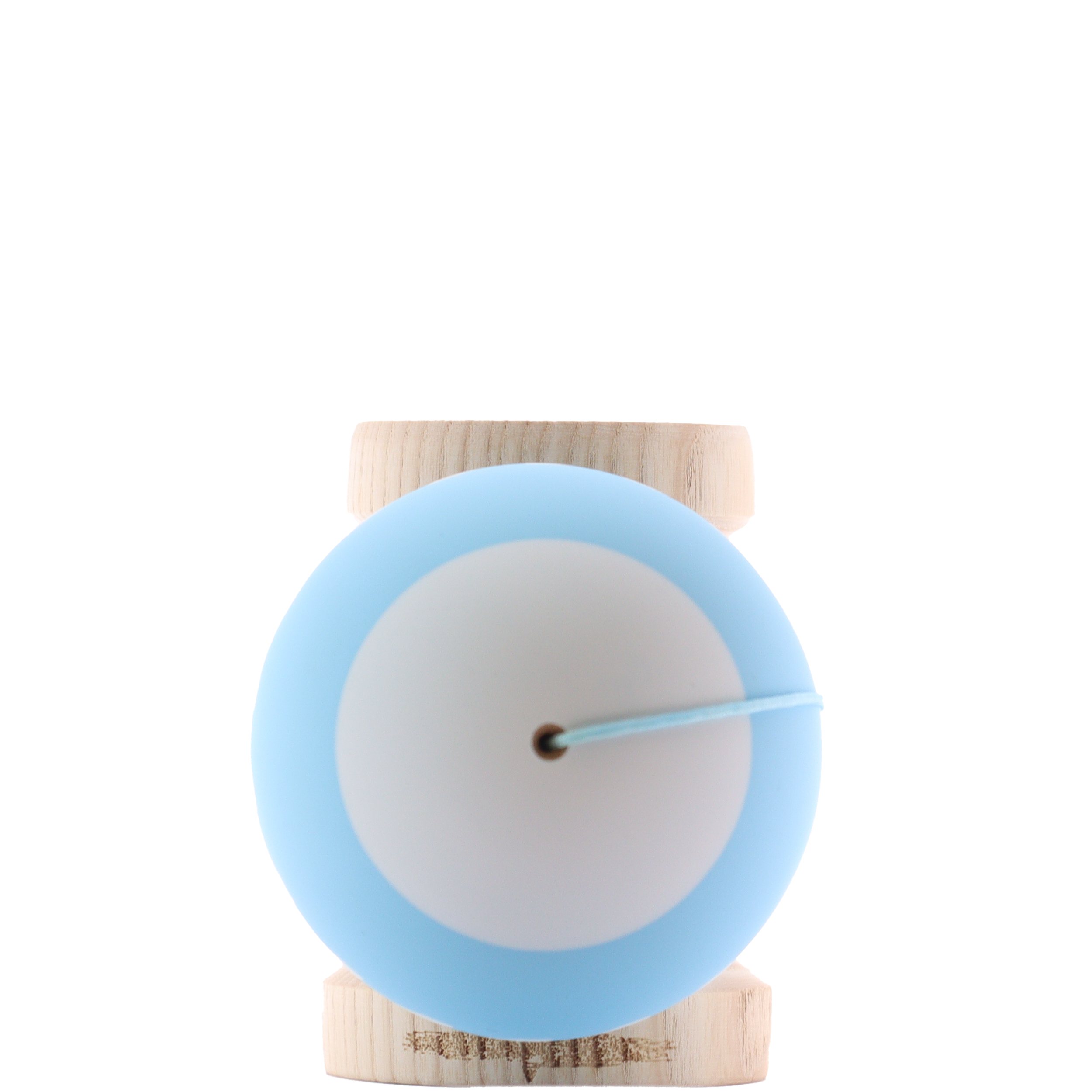 Lotus Fly Kendama blue maple wood skill toy for balance tricks, ideal for beginners and pros alike