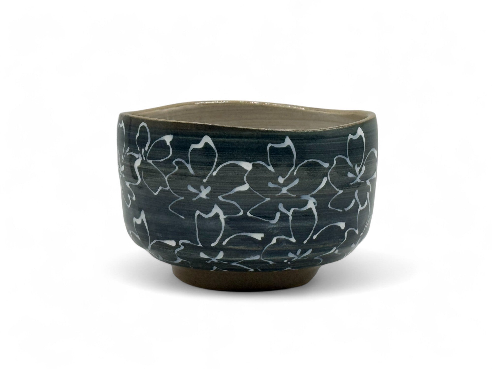Handcrafted Japanese matcha bowl chawan for traditional tea ceremony, ideal for whisking and serving matcha green tea.