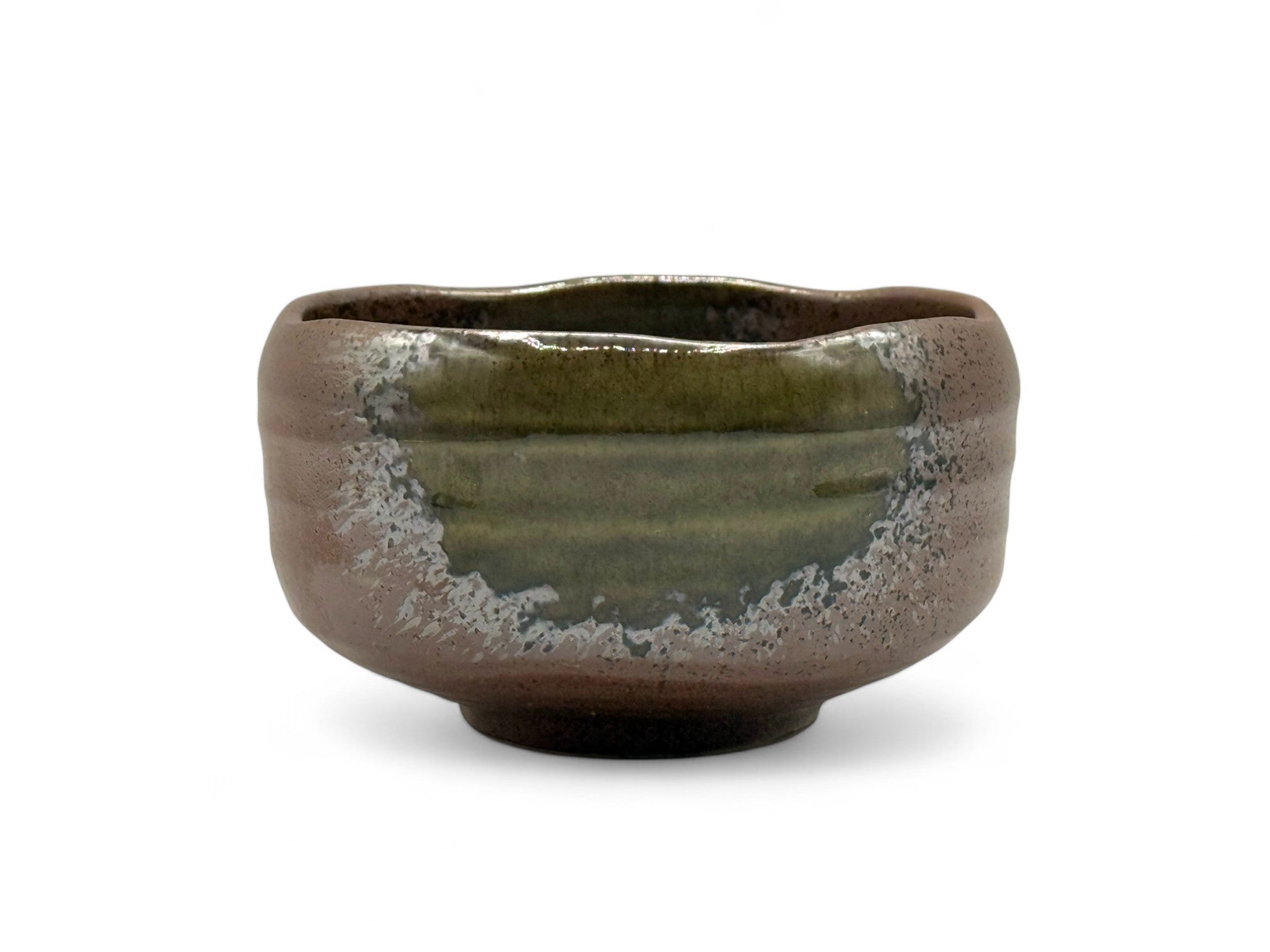 Handcrafted Japanese matcha bowl chawan for traditional tea ceremony, ideal for whisking and serving matcha green tea.