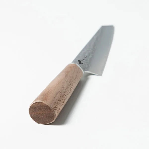 Premium 6-inch Kiritsuke petty knife, sharp Japanese chef knife for precision cutting, slicing, and kitchen prep.