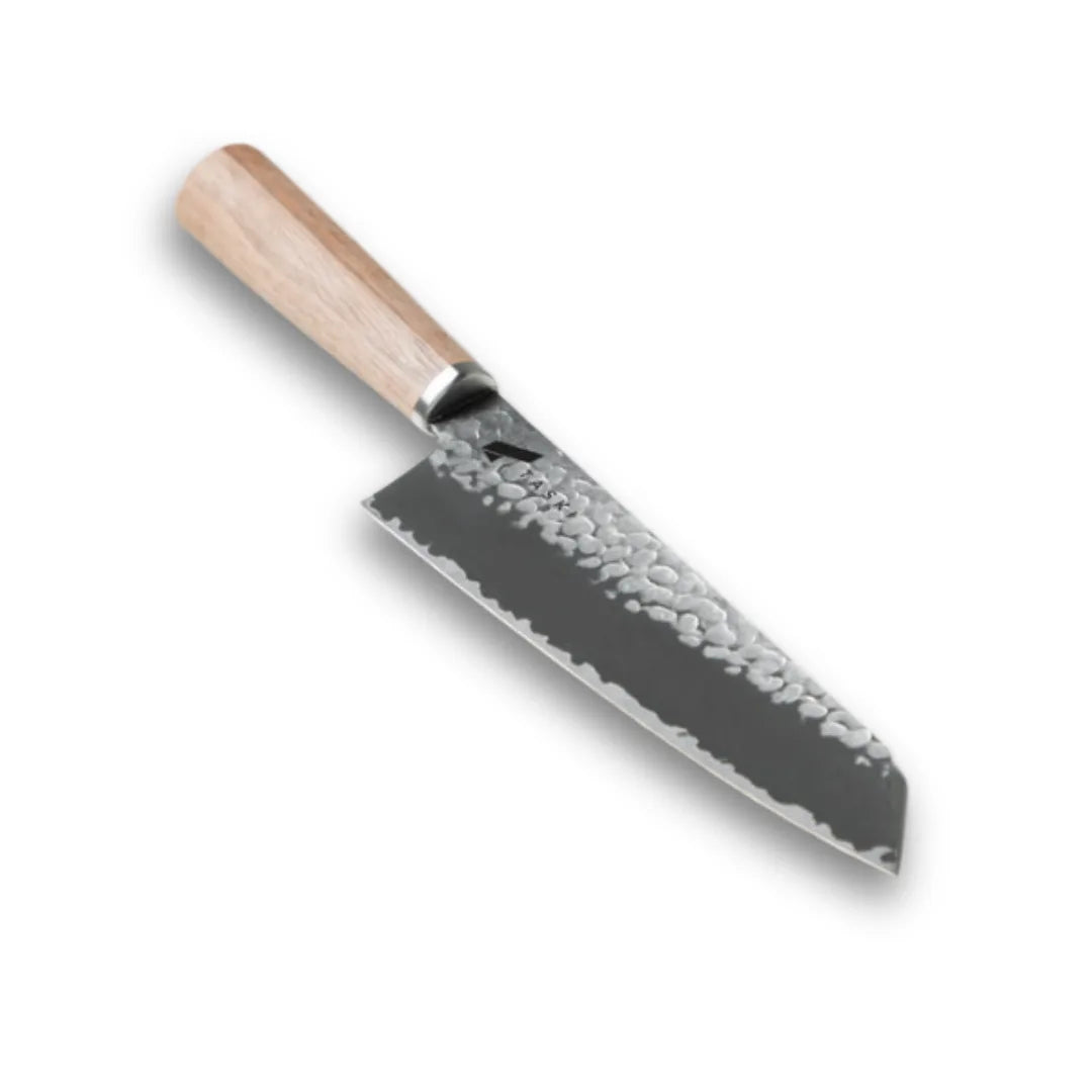 Premium 7-inch kiritsuke knife, Japanese VG10 steel chef knife for precision slicing and multipurpose cooking.
