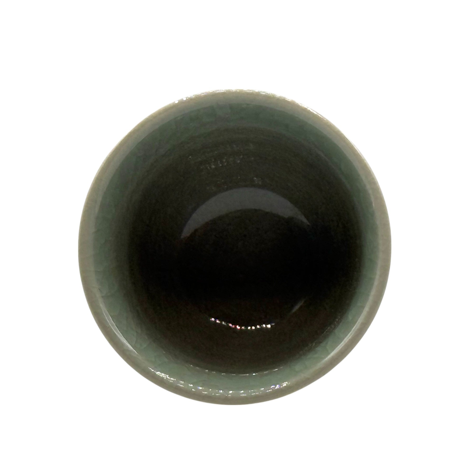 Handcrafted Mino-yaki Yunomi Japanese Sencha teacup with traditional glaze, perfect for daily tea rituals.