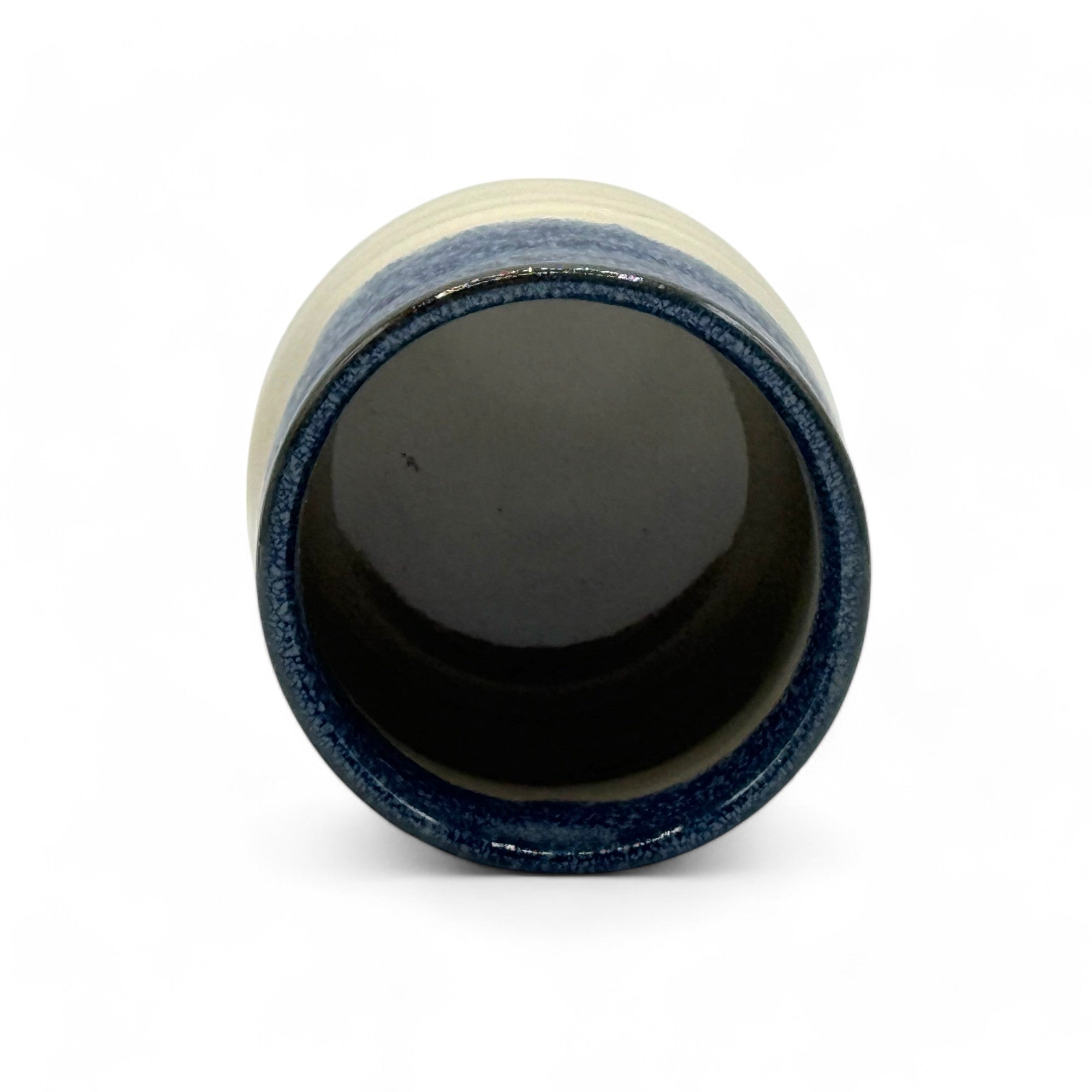Handcrafted Mino-yaki Yunomi Japanese teacup with traditional glaze, perfect for daily tea rituals.