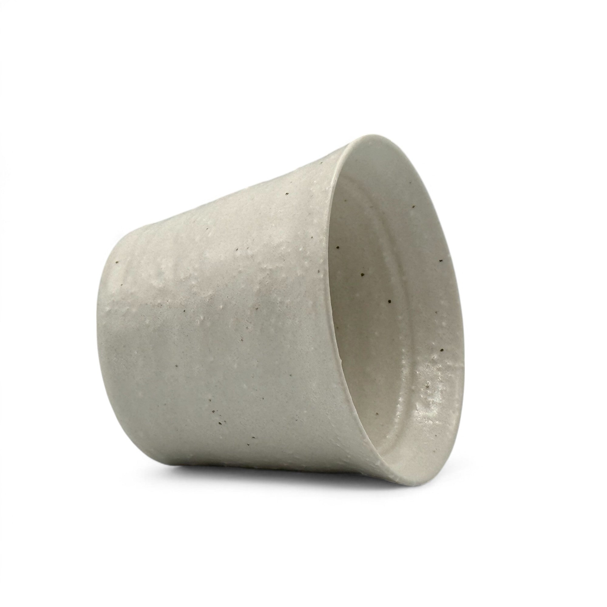 Handcrafted Mino-yaki Yunomi Japanese teacup with traditional glaze, perfect for daily tea rituals.