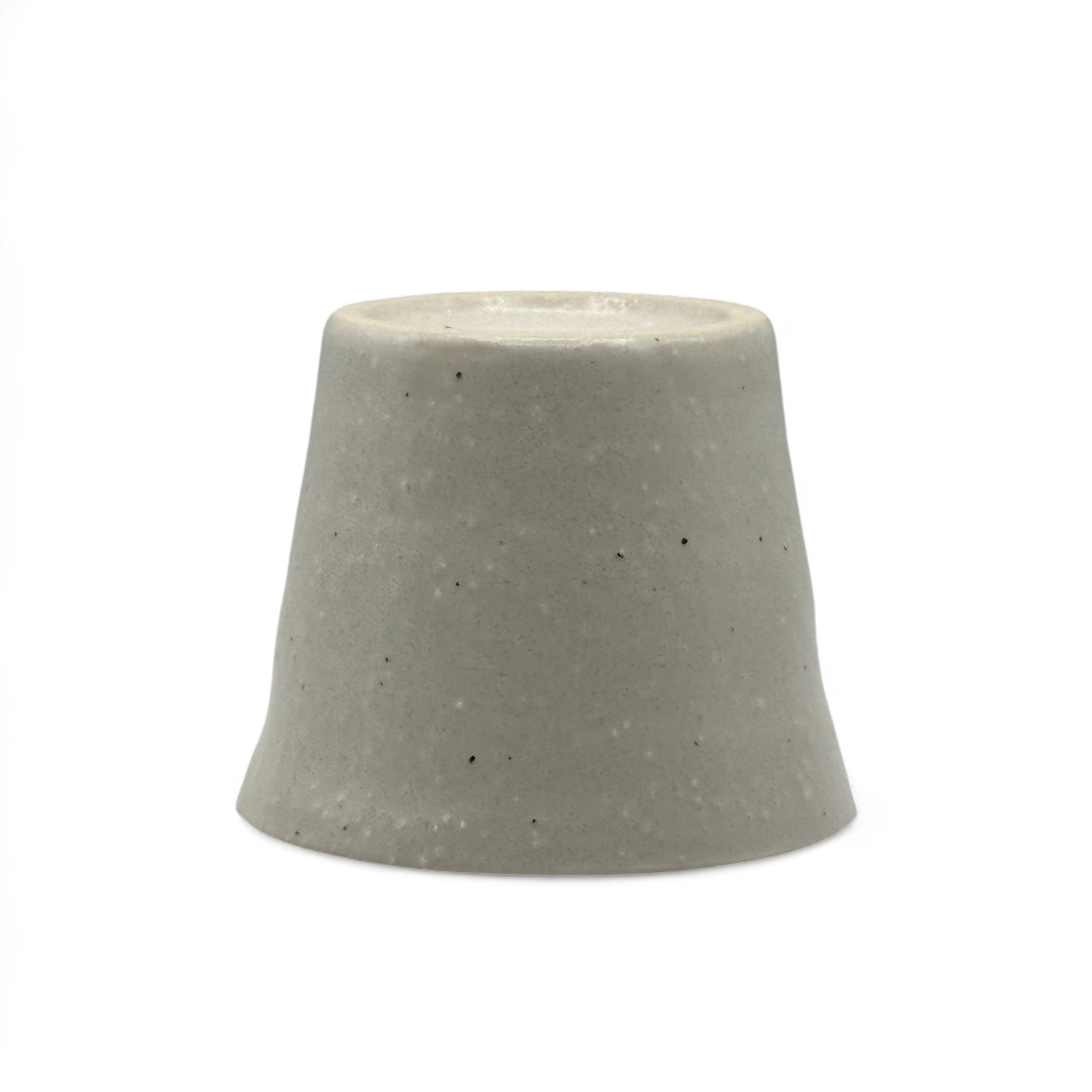 Handcrafted Mino-yaki Yunomi Japanese teacup with traditional glaze, perfect for daily tea rituals.