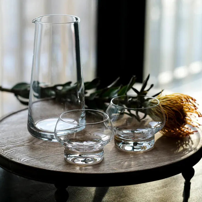 Handcrafted Sumi Edo Glass Japanese Sake Set showcasing traditional elegance and refined craftsmanship.