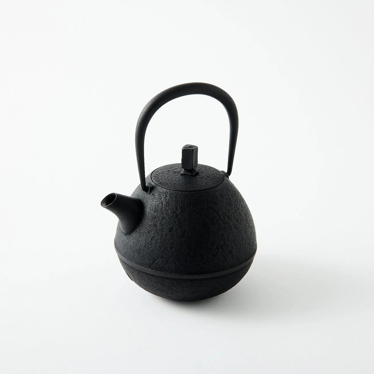 Tamayu Nambu ironware egg teapot – handcrafted Japanese cast iron kyusu for elegant tea brewing.