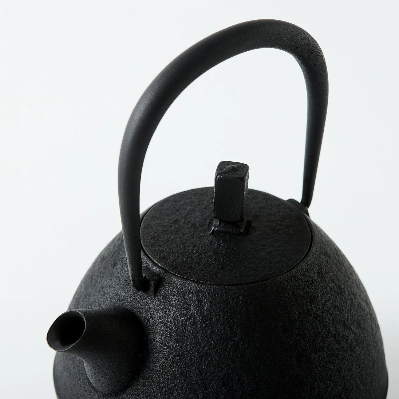 Tamayu Nambu ironware egg teapot – handcrafted Japanese cast iron kyusu for elegant tea brewing.