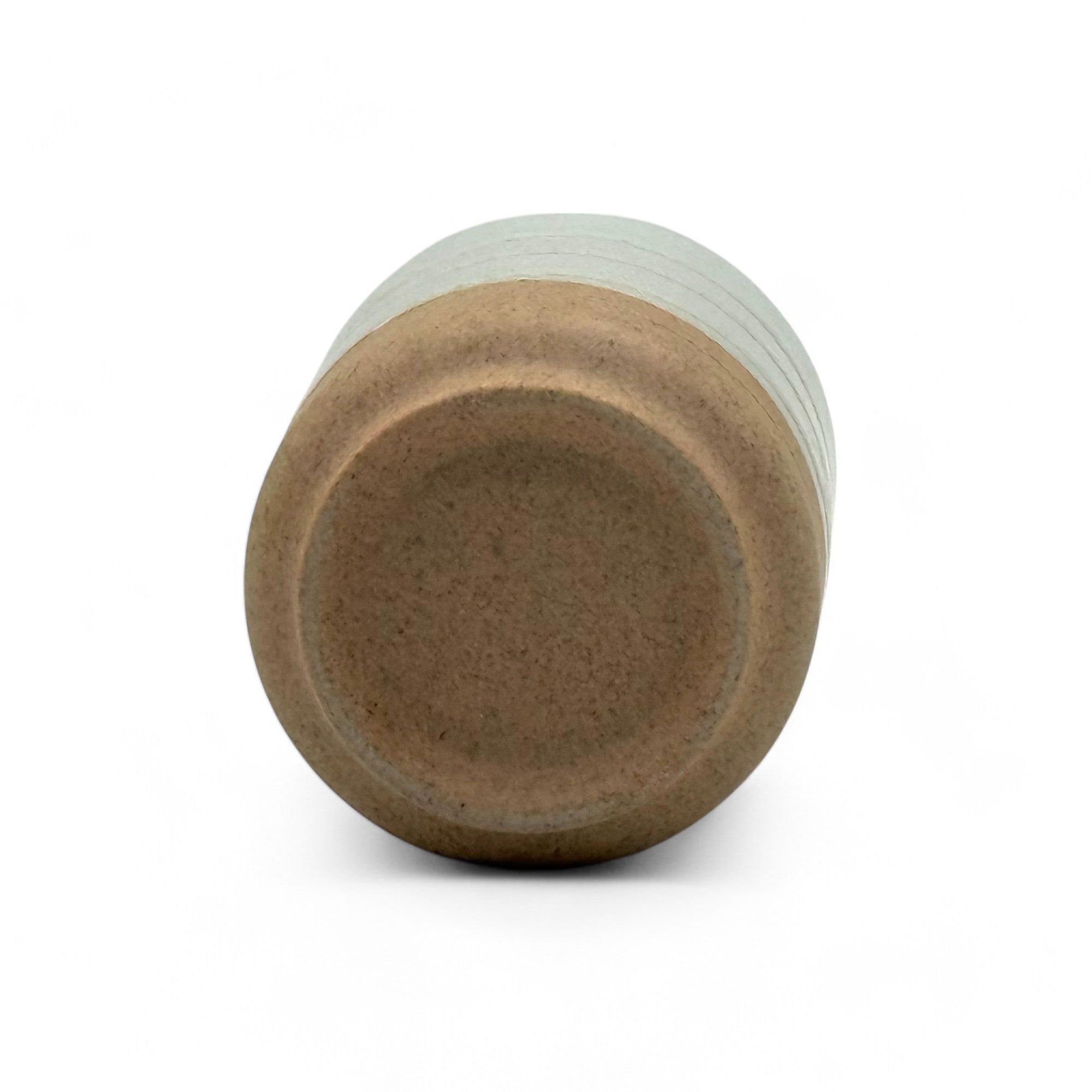 Handcrafted Mino-yaki Yunomi Japanese teacup with traditional glaze, perfect for daily tea rituals.