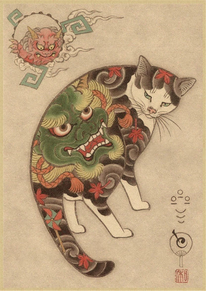 Neko Bushido Wall Art