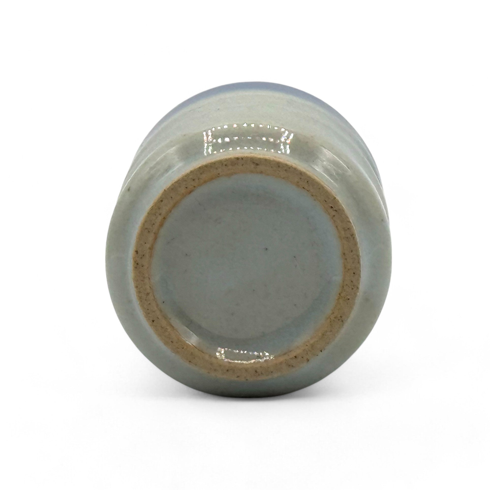 Handcrafted Mino-yaki Yunomi Japanese teacup with traditional glaze, perfect for daily tea rituals.