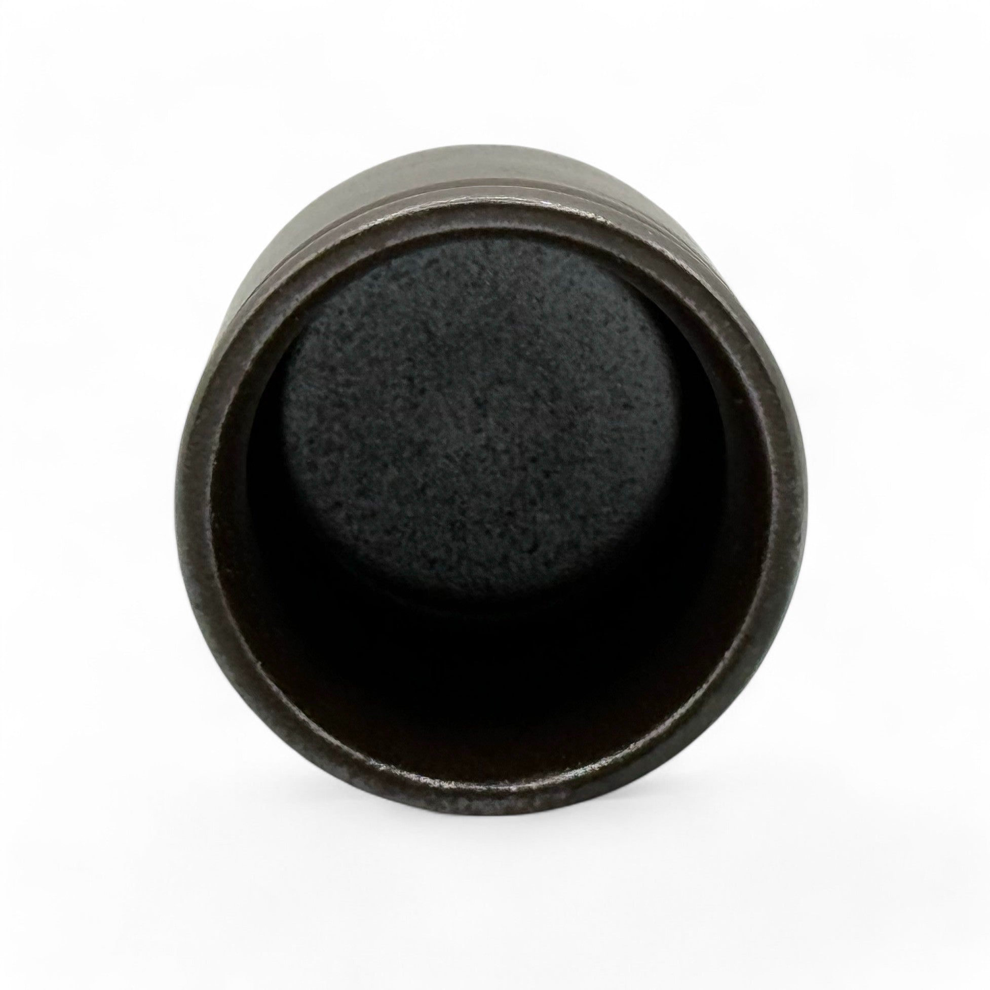 Handcrafted Mino-yaki Yunomi Japanese teacup with traditional glaze, perfect for daily tea rituals.