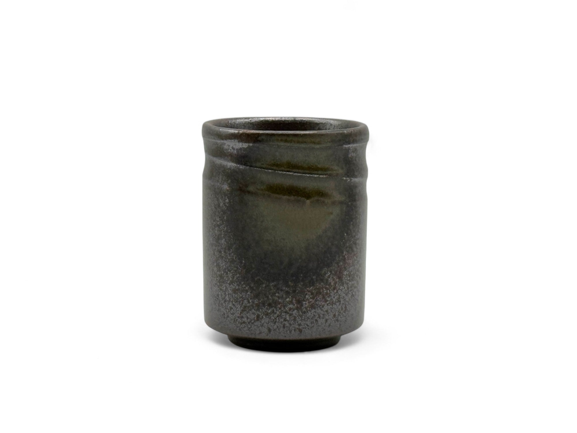 Handcrafted Mino-yaki Yunomi Japanese teacup with traditional glaze, perfect for daily tea rituals.