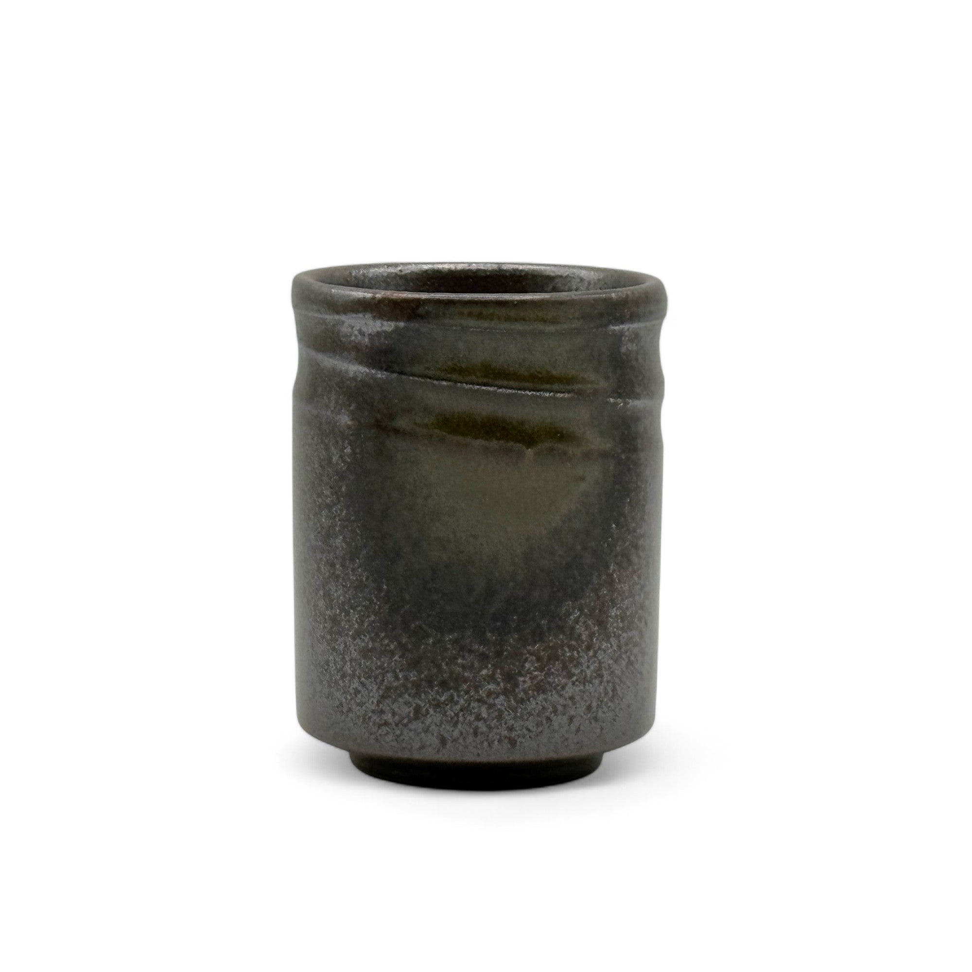 Handcrafted Mino-yaki Yunomi Japanese teacup with traditional glaze, perfect for daily tea rituals.