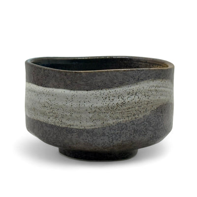 Handcrafted Japanese matcha bowl chawan for traditional tea ceremony, ideal for whisking and serving matcha green tea.