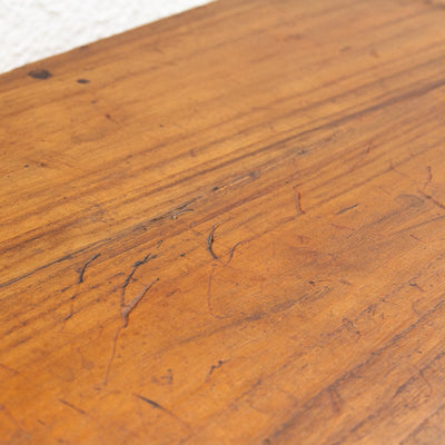 Fūga antique Japanese 2-piece tansu dresser with traditional wood joinery and iron hardware.