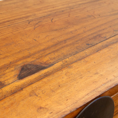 Fūga antique Japanese 2-piece tansu dresser with traditional wood joinery and iron hardware.