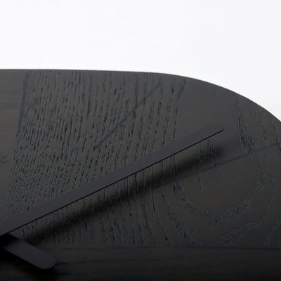 Hagami Japanese Hagi wooden square clock bevel, handcrafted elegant timepiece for modern home decor.