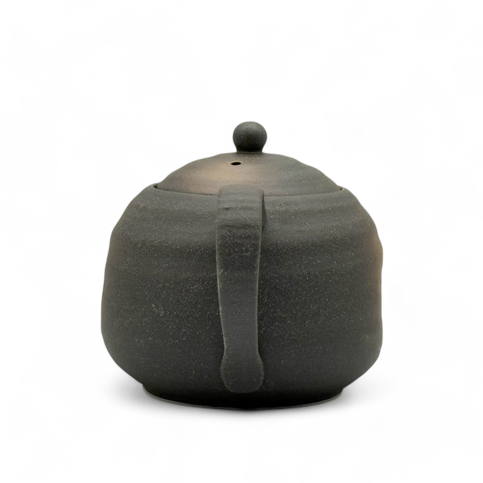 Iga Fukimaru Black Bizen-yaki Kyusu Japanese teapot – handmade ceramic teapot from Japan for brewing loose leaf tea.