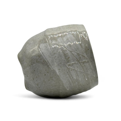 Handcrafted Mino-yaki Yunomi Japanese teacup with traditional glaze, perfect for daily tea rituals.