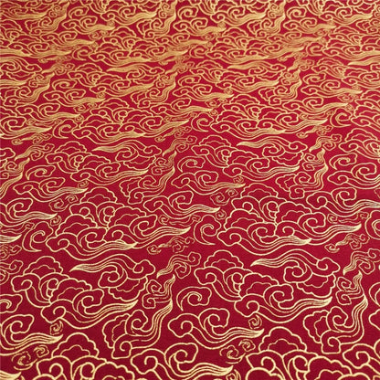Luxury Japanese bronzed cotton fabric with metallic sheen, premium textile for couture fashion, upholstery, and artisan crafts.
