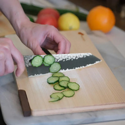 Japanese classic wooden cutting board durable kitchen chopping board for food prep.