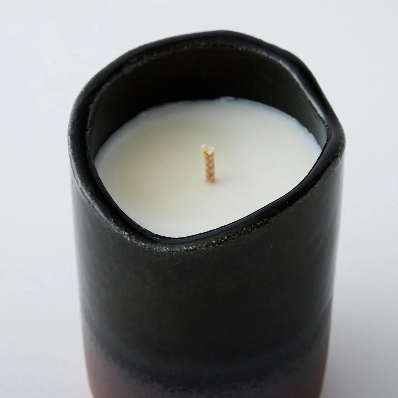 Handcrafted Miyamagi soy candle featuring Japanese forest aroma with sandalwood and oakmoss fragrance.