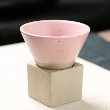 Japanese-style retro ceramic coffee cup with vintage design, ideal for tea or coffee lovers and home decor enthusiasts.