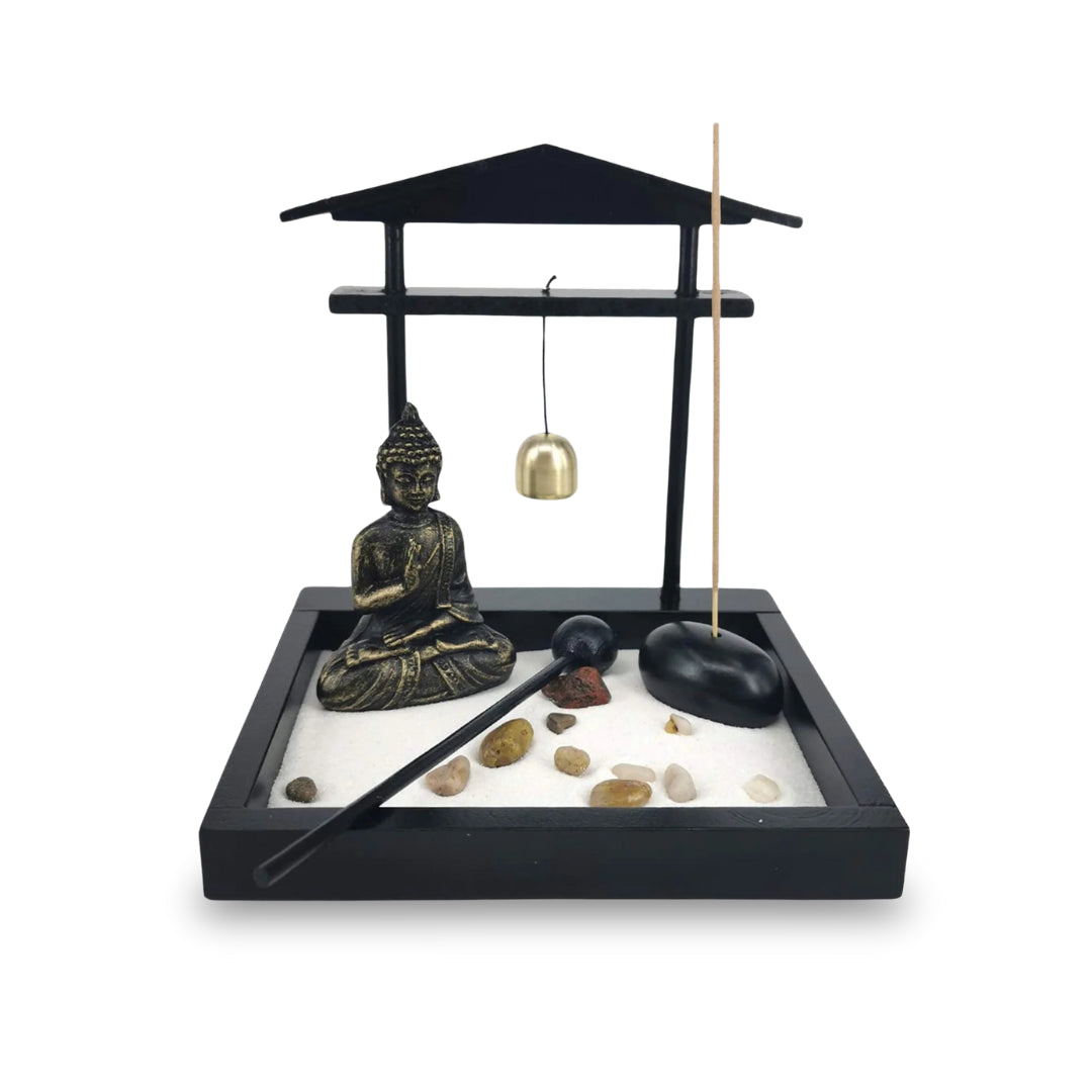 Japanese Zen garden kit for peaceful design and meditation at home.