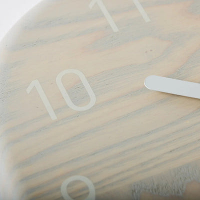 Jikaku Japanese Hagi clock with traditional square design, handcrafted elegance, perfect for minimalist home decor.