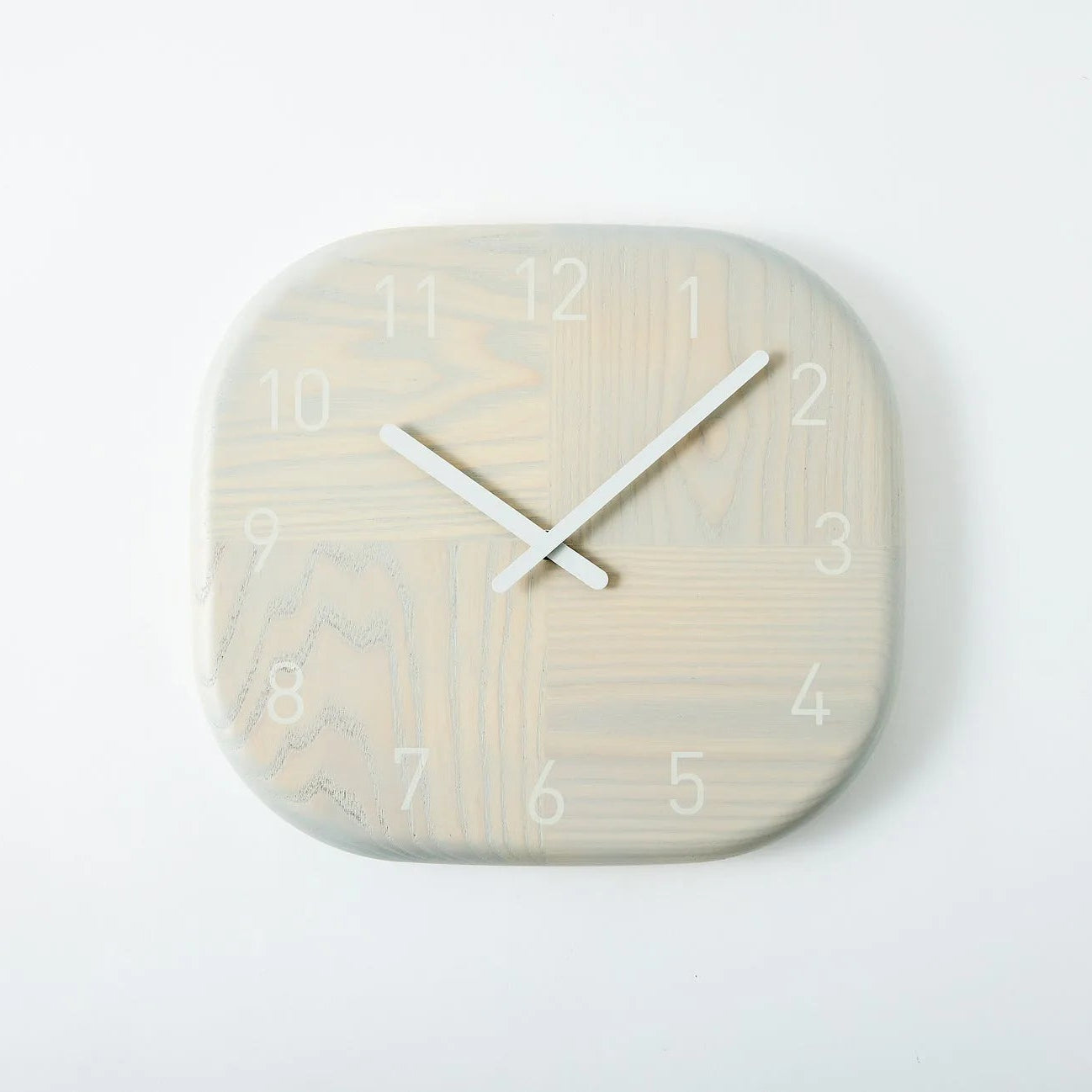 Jikaku Japanese Hagi clock with traditional square design, handcrafted elegance, perfect for minimalist home decor.