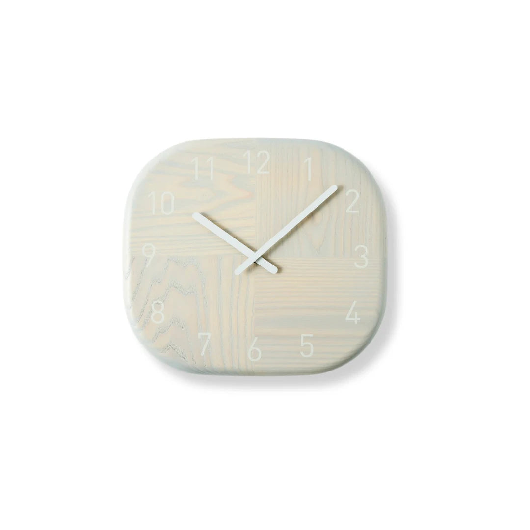Jikaku Japanese Hagi clock with traditional square design, handcrafted elegance, perfect for minimalist home decor.