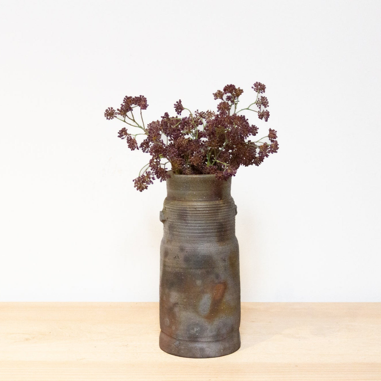 Keido rustic Japanese textured vase with earthy finish, perfect for wabi-sabi inspired home or minimalist decor.