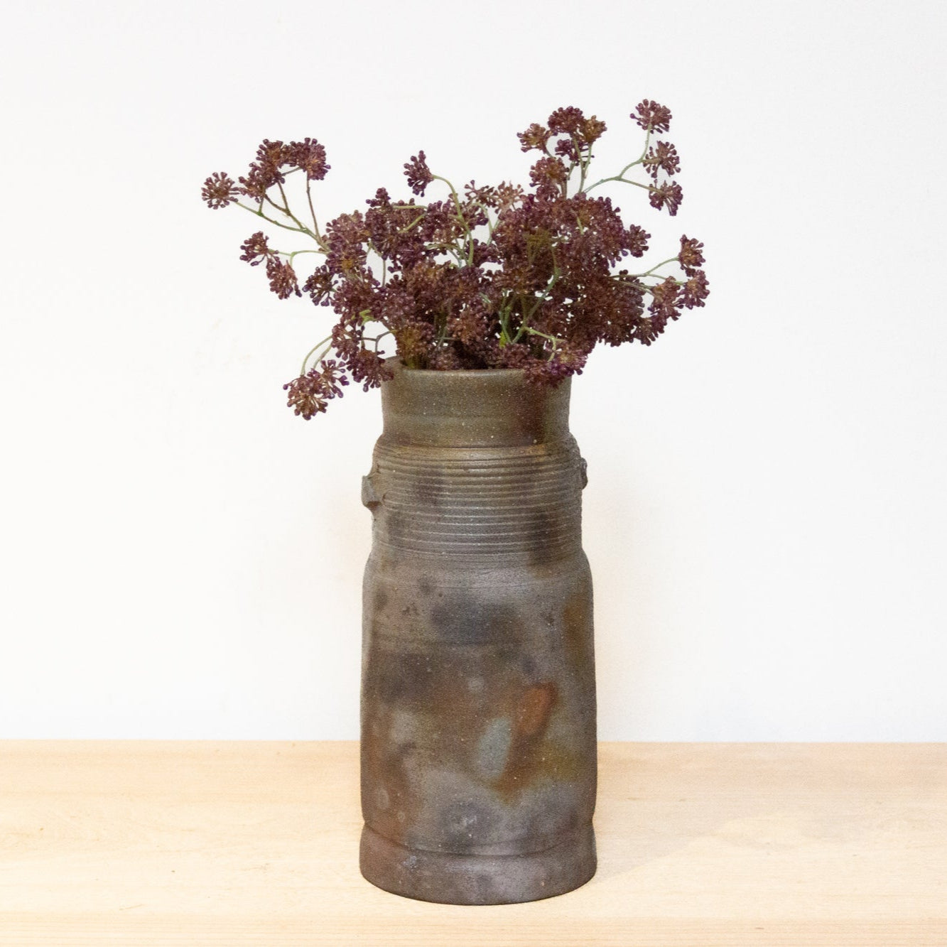 Keido rustic Japanese textured vase with earthy finish, perfect for wabi-sabi inspired home or minimalist decor.