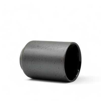 Handcrafted Shigaraki-yaki Yunomi Japanese teacup with traditional glaze, perfect for daily tea rituals.