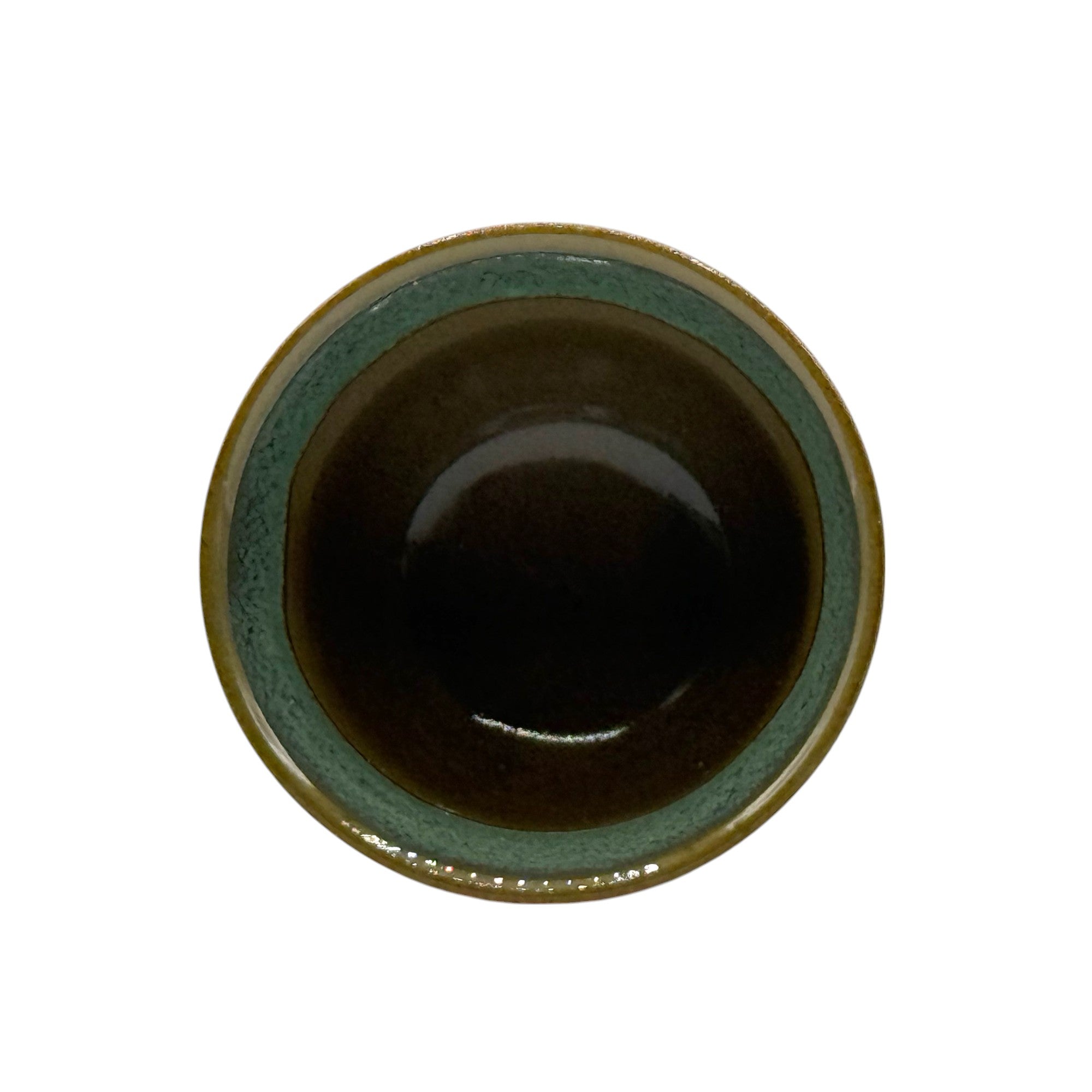 Handcrafted Mino-yaki Yunomi Japanese Sencha teacup with traditional glaze, perfect for daily tea rituals.