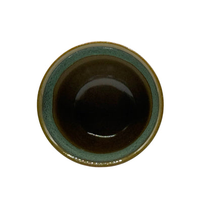 Handcrafted Mino-yaki Yunomi Japanese Sencha teacup with traditional glaze, perfect for daily tea rituals.