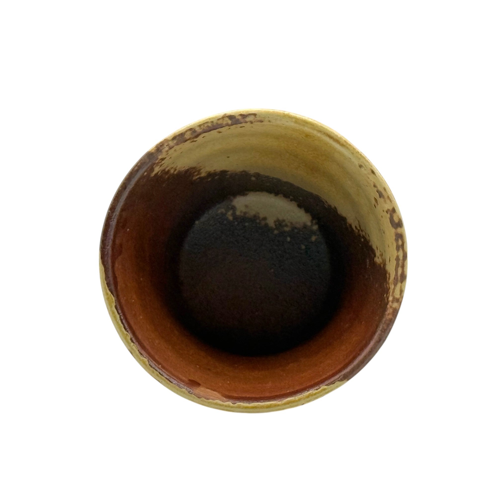 Handcrafted Mino-yaki Yunomi Japanese teacup with traditional glaze, perfect for daily tea rituals.
