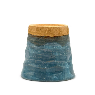 Handcrafted Mino-yaki Yunomi Japanese teacup with traditional glaze, perfect for daily tea rituals.