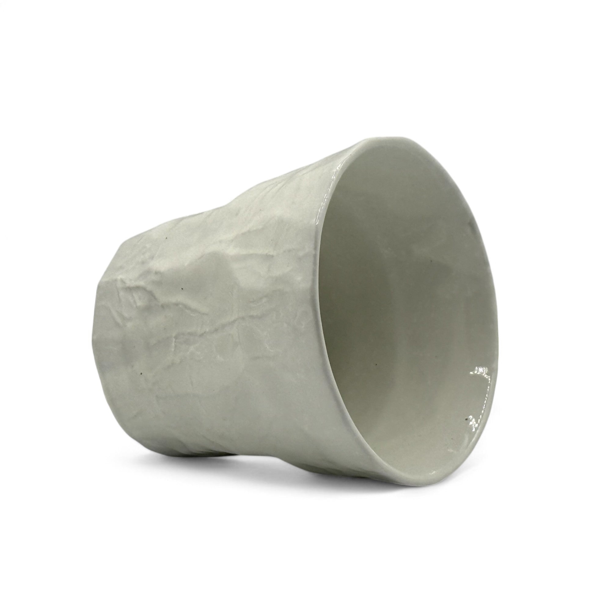 Handcrafted Mino-yaki Yunomi Japanese teacup with traditional glaze, perfect for daily tea rituals.