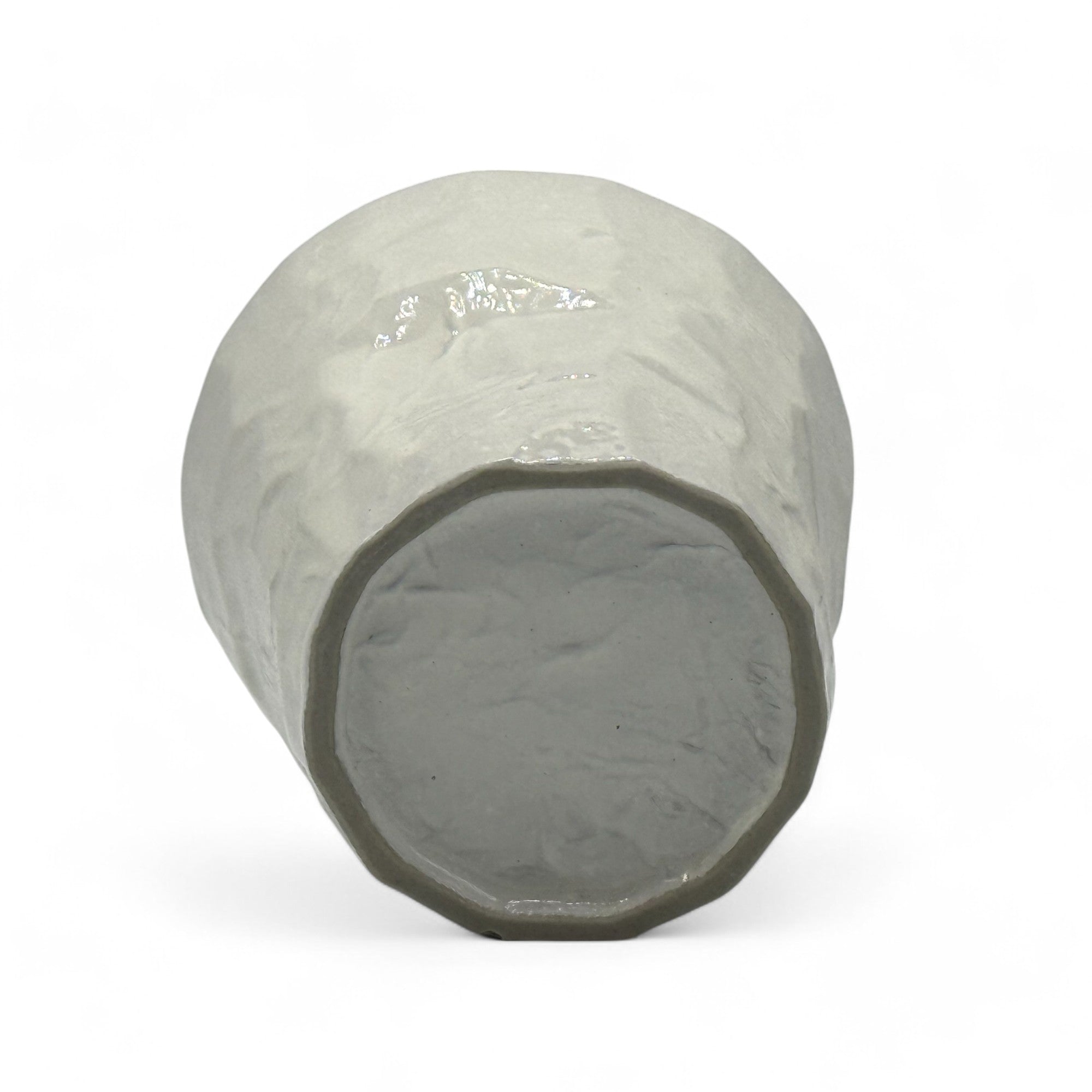 Handcrafted Mino-yaki Yunomi Japanese teacup with traditional glaze, perfect for daily tea rituals.