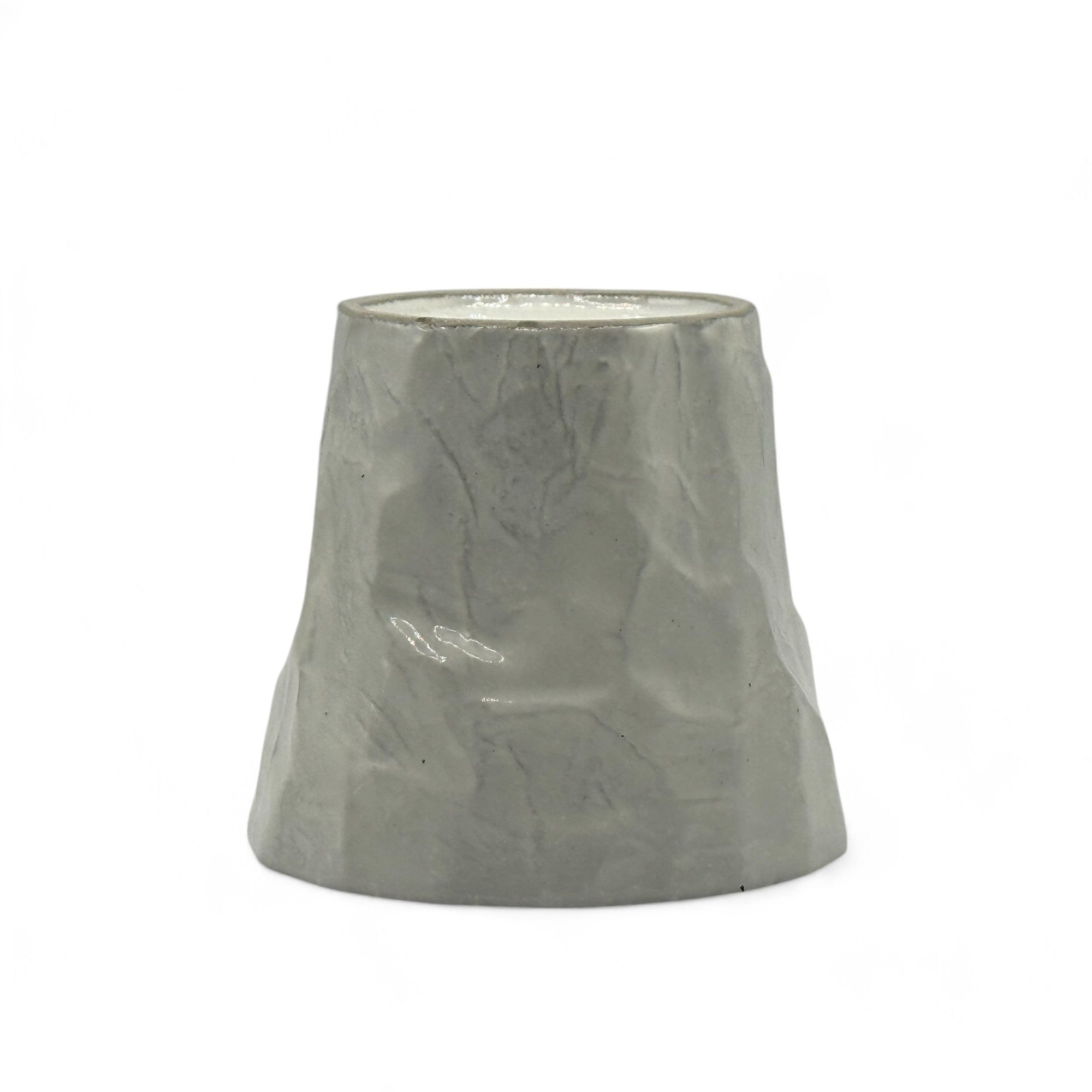 Handcrafted Mino-yaki Yunomi Japanese teacup with traditional glaze, perfect for daily tea rituals.