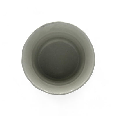 Handcrafted Mino-yaki Yunomi Japanese teacup with traditional glaze, perfect for daily tea rituals.