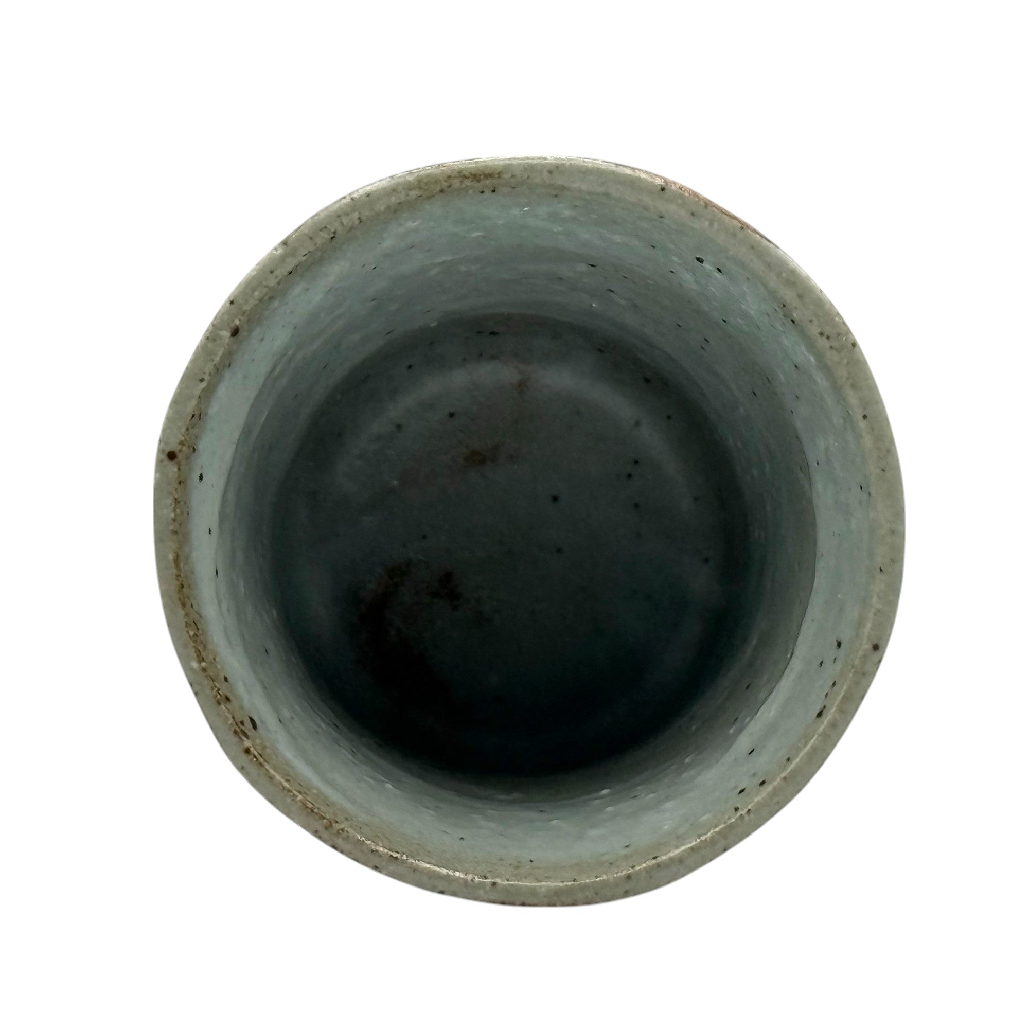 Handcrafted Mino-yaki Yunomi Japanese teacup with traditional glaze, perfect for daily tea rituals.